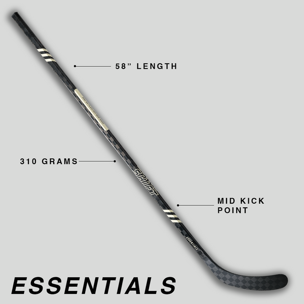Essentials Carbon - Junior Hockey Stick - 58"