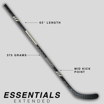 Essentials Carbon - Intermediate Hockey Stick - Extended 63"