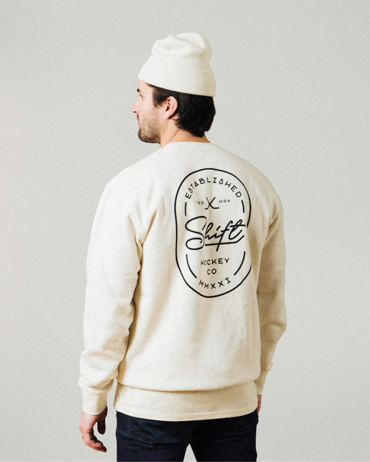 Crew Neck Sweatshirt - Cream